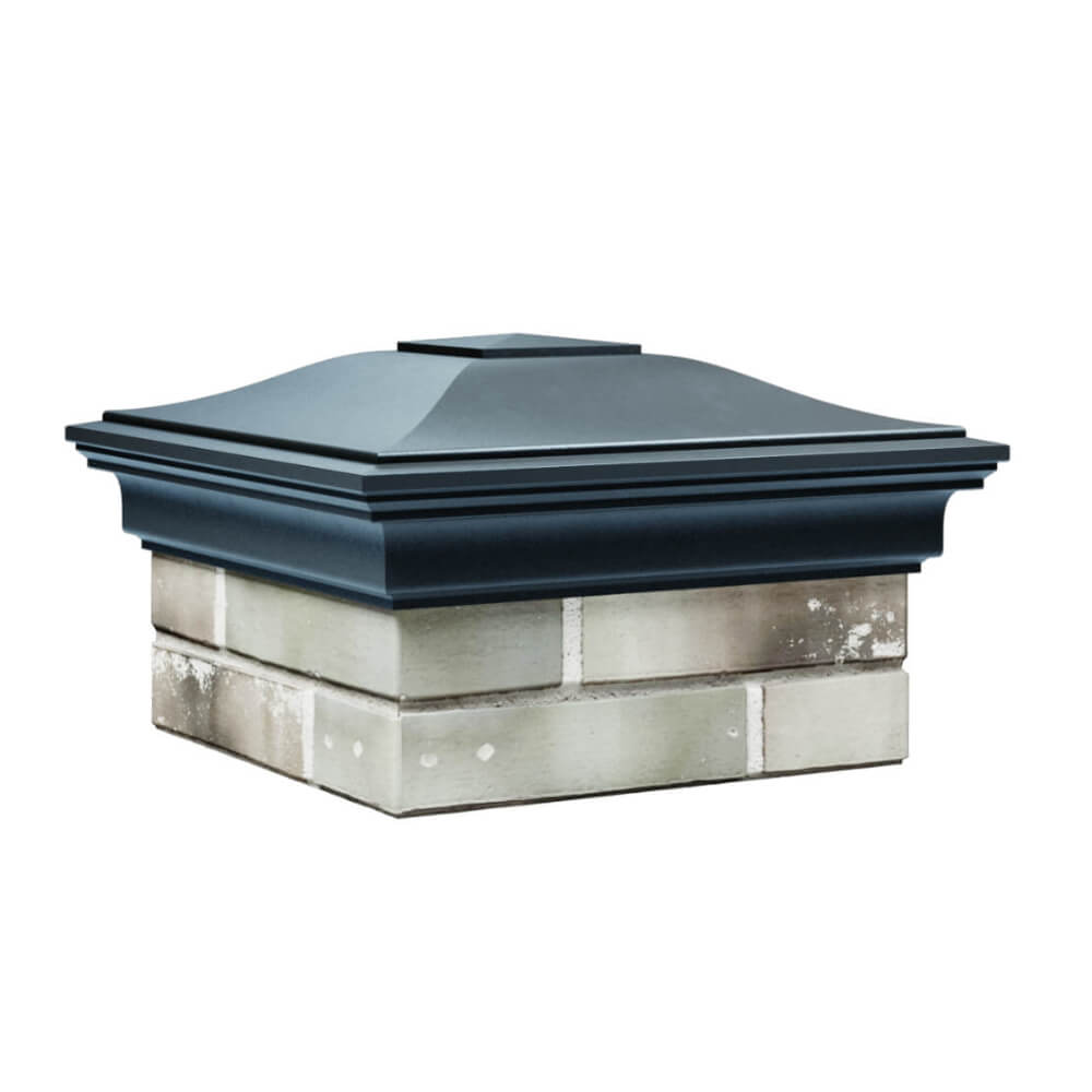 Колпак Zking Монблан Серый на столб 1.5х1.5 еврокирпича 0.7НФ (355х355мм) в Аксае фото