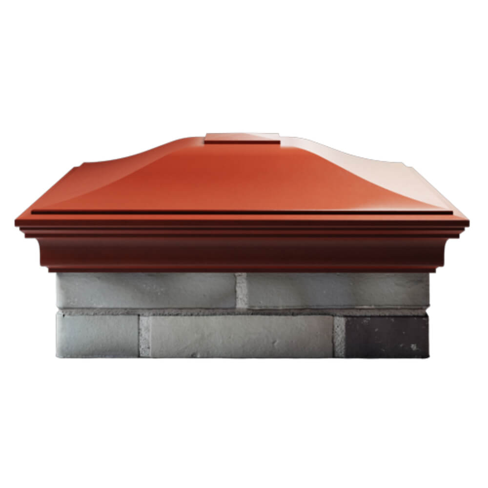 Колпак Zking Монблан Красный на столб 2х2 кирпича (515х515мм) в Аксае фото