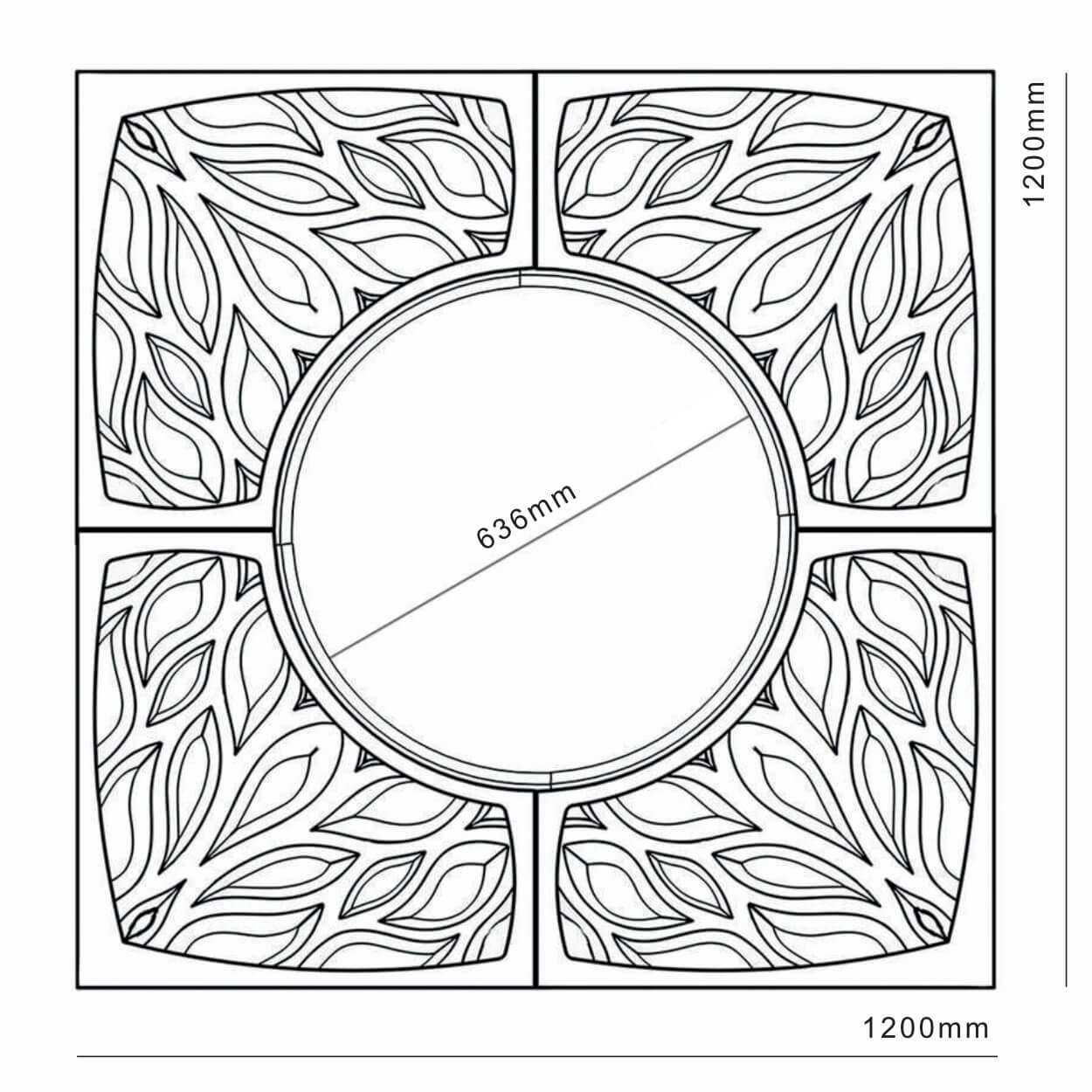 Приствольная решетка для дерева ZKING CRUST 1.2х1.2м Черная в Аксае фото