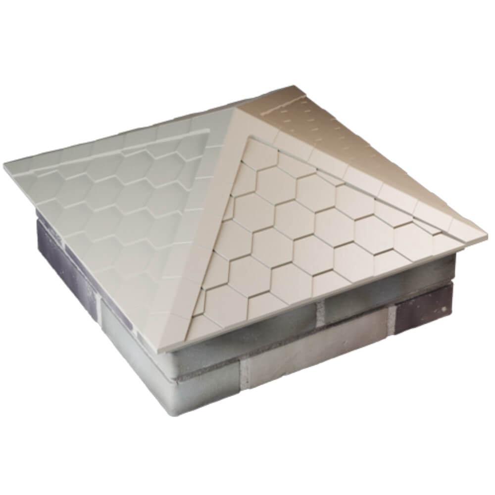 Колпак Zking Эверест Бежевый на столб 2х2 кирпича (535х535мм) Аксай фото