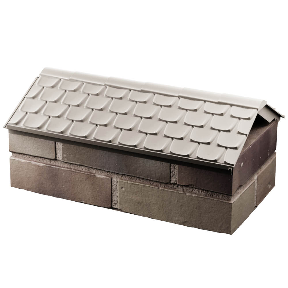 Парапет Zking Эльбрус Бежевый с посадкой на 1 кирпич (255мм) в Аксае фото