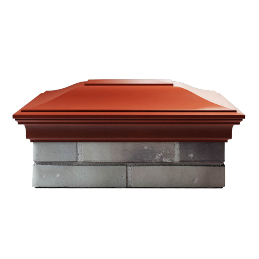 Колпак Zking Монблан Красный на столб 2х1.5 кирпича (515х385мм) в Аксае фото