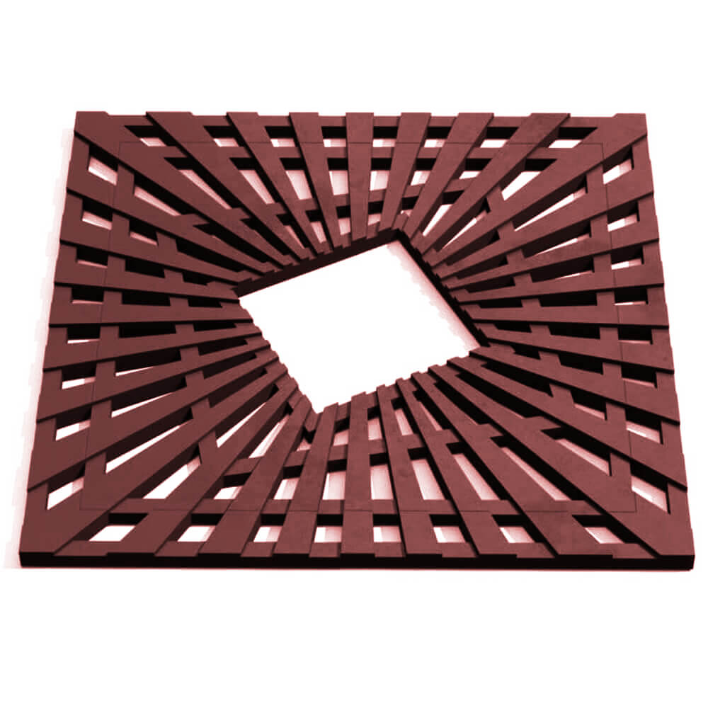 Приствольная решетка для дерева ZKING ATMOSPHERE 1.2х1.2м Коричневая Аксай фото