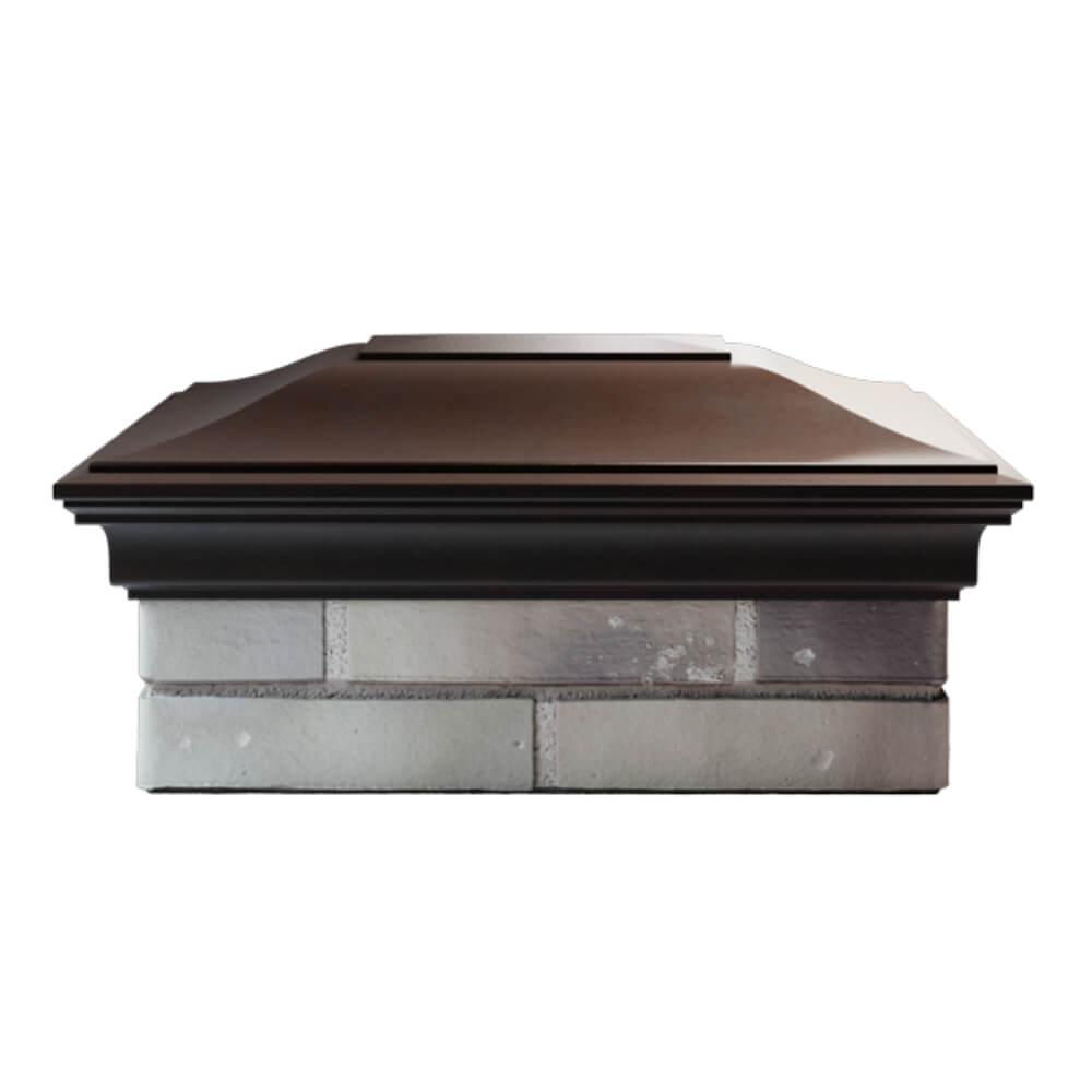 Колпак Zking Монблан Коричневый на столб 2х1.5 кирпича (515х385мм) в Аксае фото