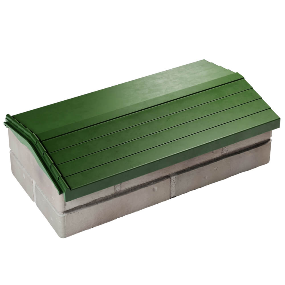 Парапет Zking Бона ХайТек Зеленый с посадкой на 1 кирпич (200/225/255мм) в Аксае фото