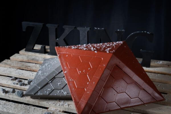 Колпак Zking Эверест Красный на столб 1.5х1.5 кирпича (390х390мм) в Аксае фото