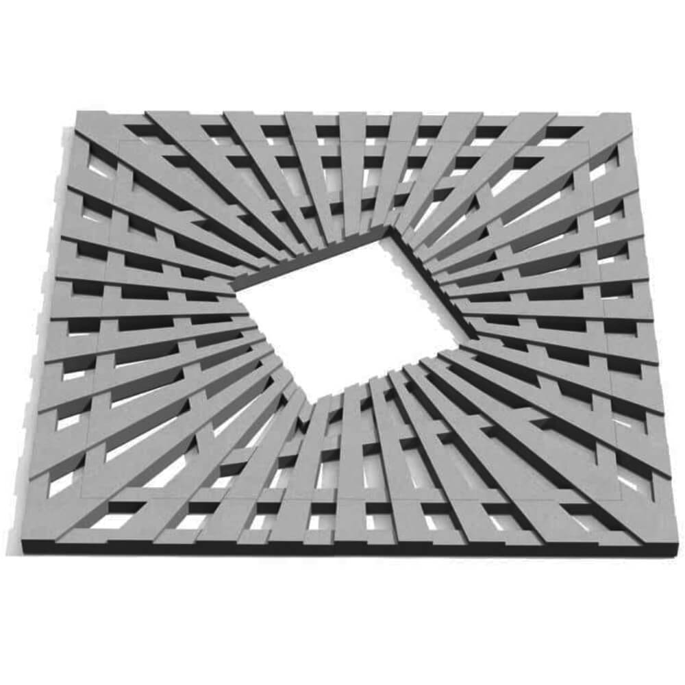 Приствольная решетка для дерева ZKING ATMOSPHERE 1.2х1.2м Серая Аксай фото