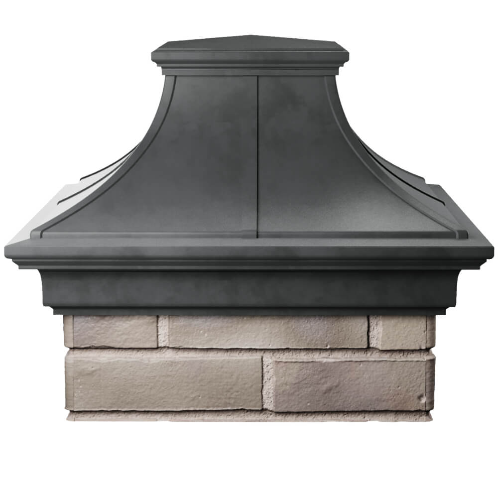 Колпак Zking Монблан Премиум Серый на столб 1.5х1.5 кирпича (385х385мм) Аксай фото