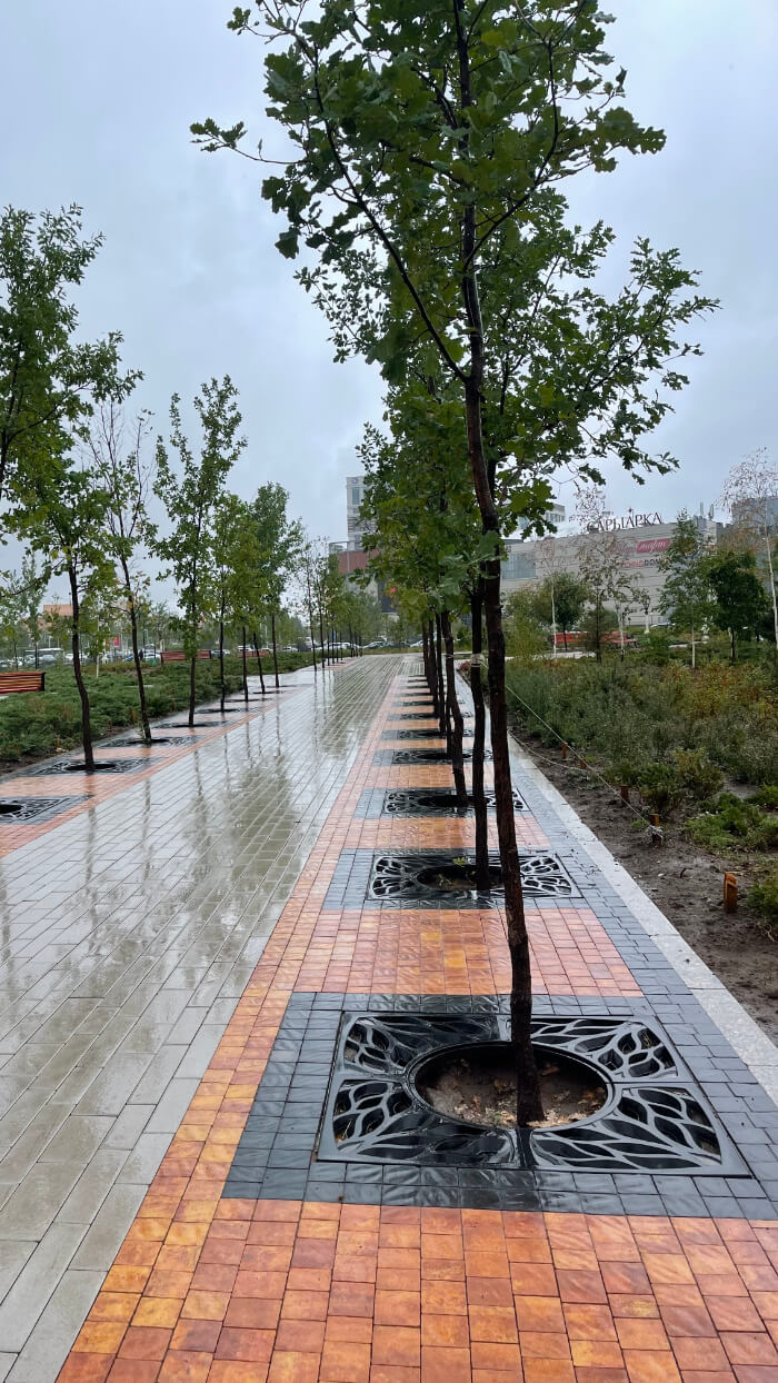 Приствольная решетка для дерева ZKING CRUST 1.2х1.2м Черная в Аксае фото