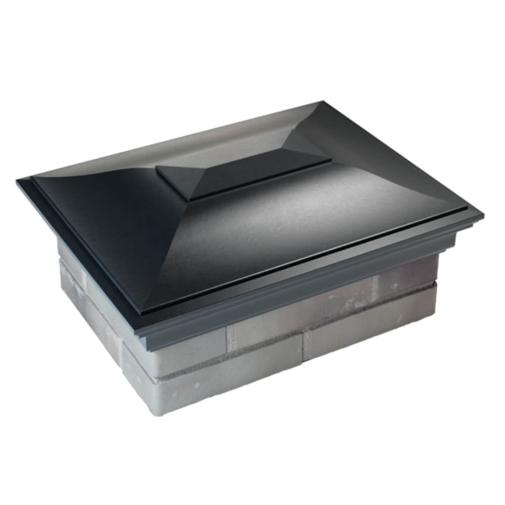 Колпак Zking Монблан Черный на столб 2х1.5 кирпича (515х385мм) Аксай фото