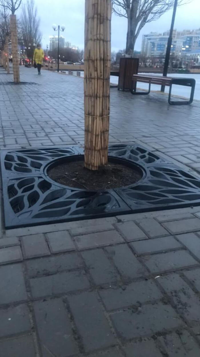 Приствольная решетка для дерева ZKING CRUST 1.2х1.2м Черная в Аксае фото