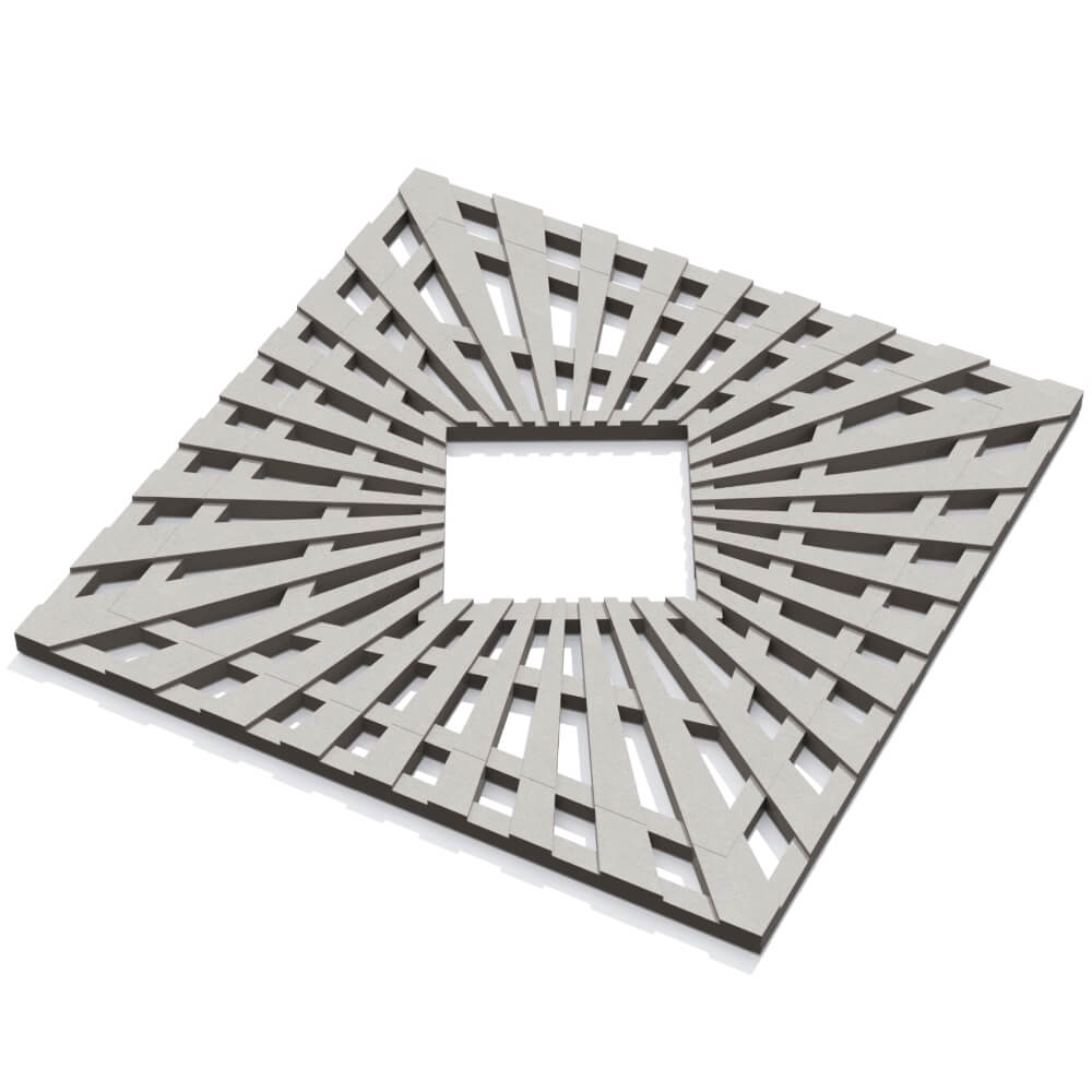 Приствольная решетка для дерева ZKING ATMOSPHERE 1.2х1.2м Бежевая в Аксае фото