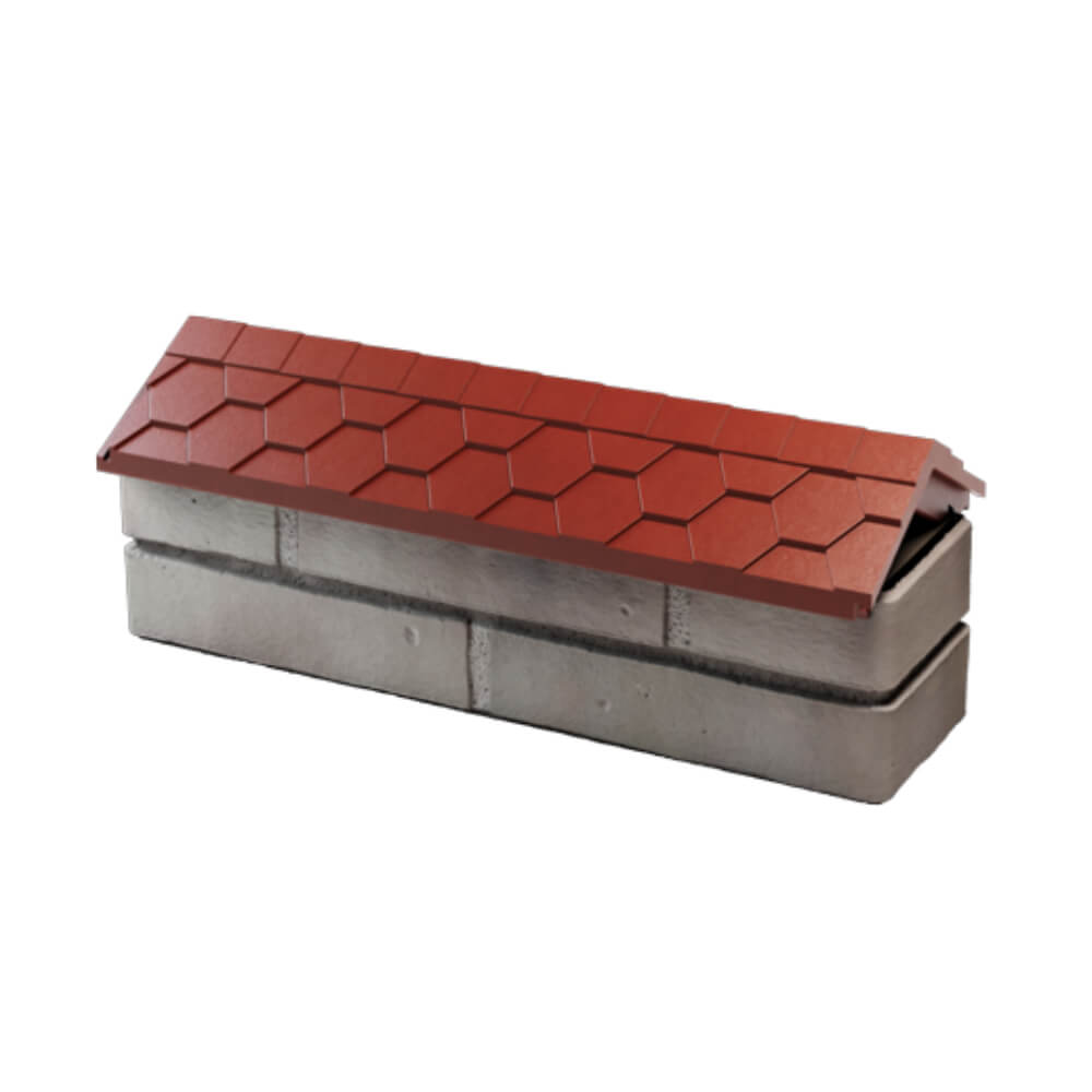 Парапет Zking Эверест Красный с посадкой на 0.5 кирпича (130мм) в Аксае фото