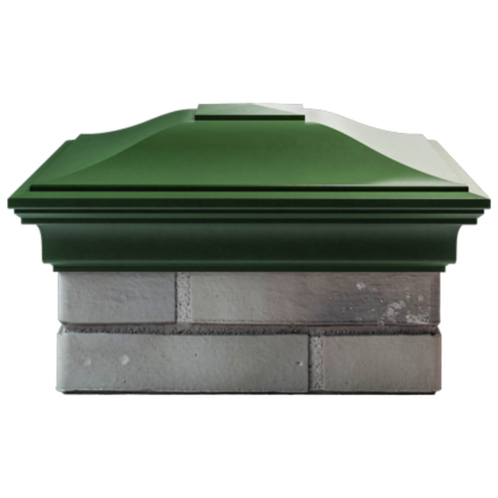 Колпак Zking Монблан Зеленый на столб 1.5х1.5 кирпича (385х385мм) Аксай фото