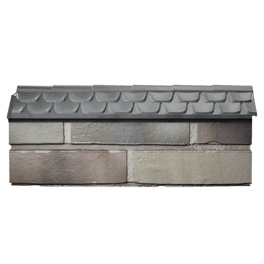 Парапет Zking Эльбрус Серый с посадкой на 0.5 кирпича (130мм) в Аксае фото