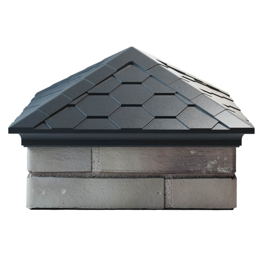 Колпак Zking Эверест Серый на столб 1.5х1.5 кирпича (390х390мм) Аксай фото