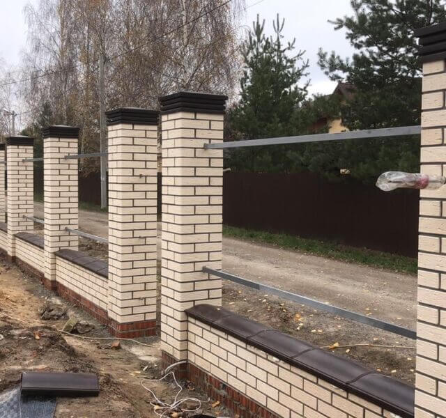 Колпак Zking Бона ХайТек Коричневый на столб 1.5х1.5 кирпича (385х385мм) в Аксае фото