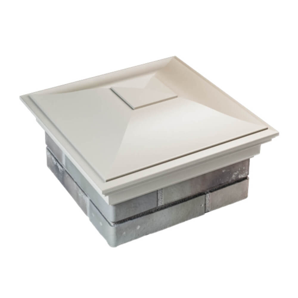 Колпак Zking Монблан Бежевый на столб 1.5х1.5 еврокирпича 0.7НФ (355х355мм) в Аксае фото