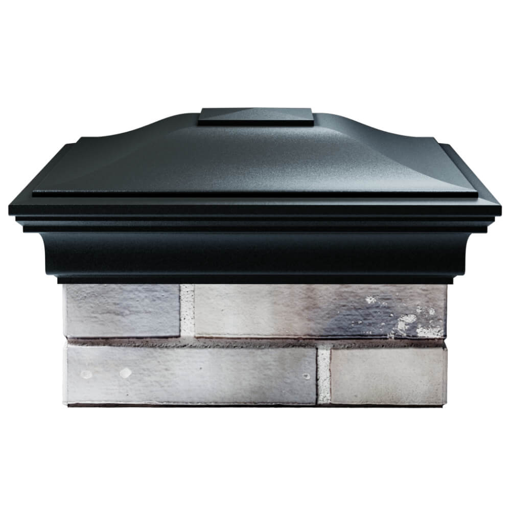 Колпак Zking Монблан Черный на столб 1.5х1.5 кирпича (385х385мм) Аксай фото