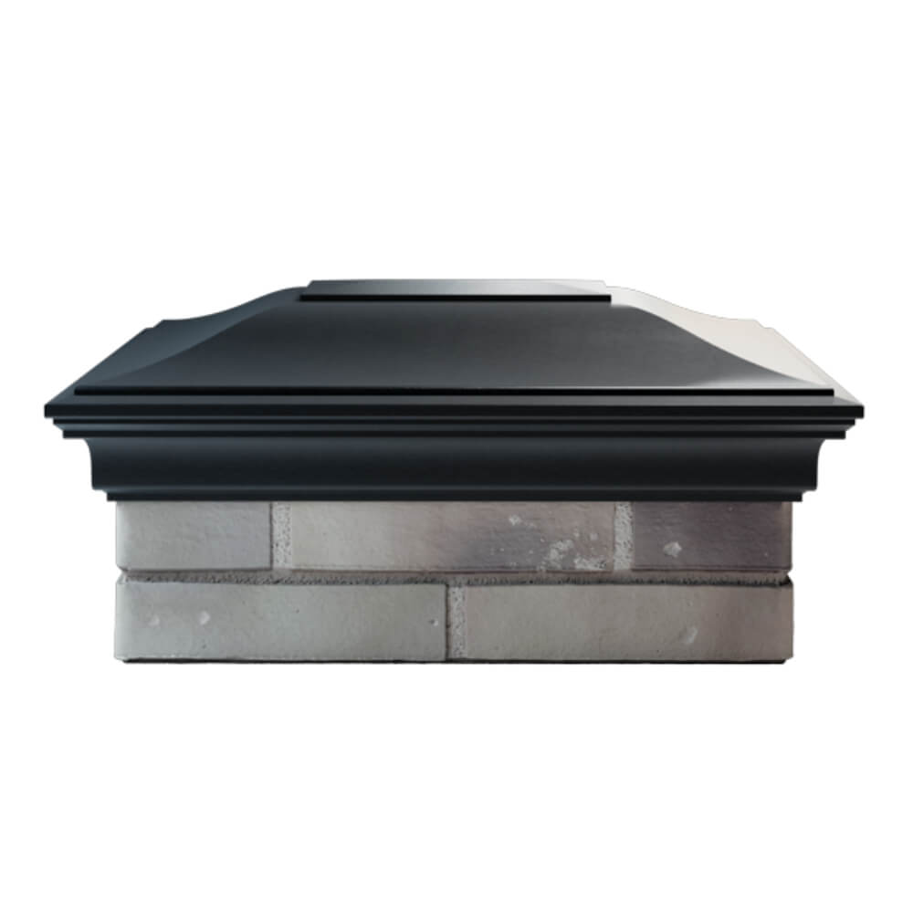 Колпак Zking Монблан Черный на столб 2х1.5 кирпича (515х385мм) в Аксае фото