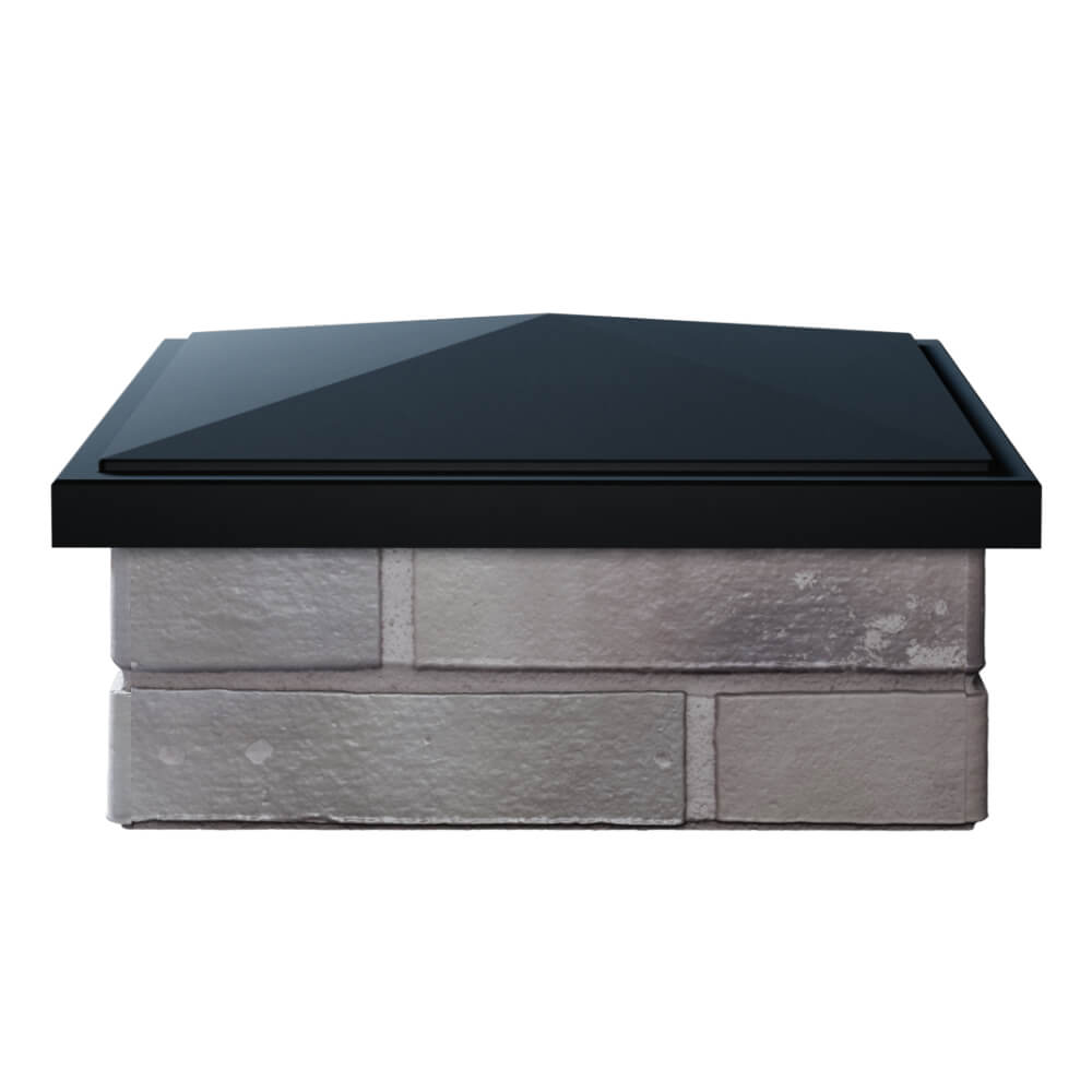 Колпак Zking БонаМоно Черный на столб 1.5х1.5 кирпича (385х385, 400х400мм) Аксай фото