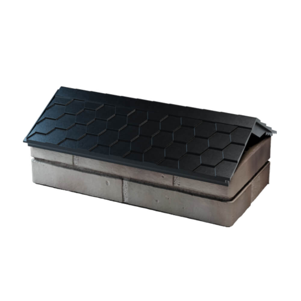 Парапет Zking Эверест Черный с посадкой на 1 кирпич (200/225/255мм) в Аксае фото