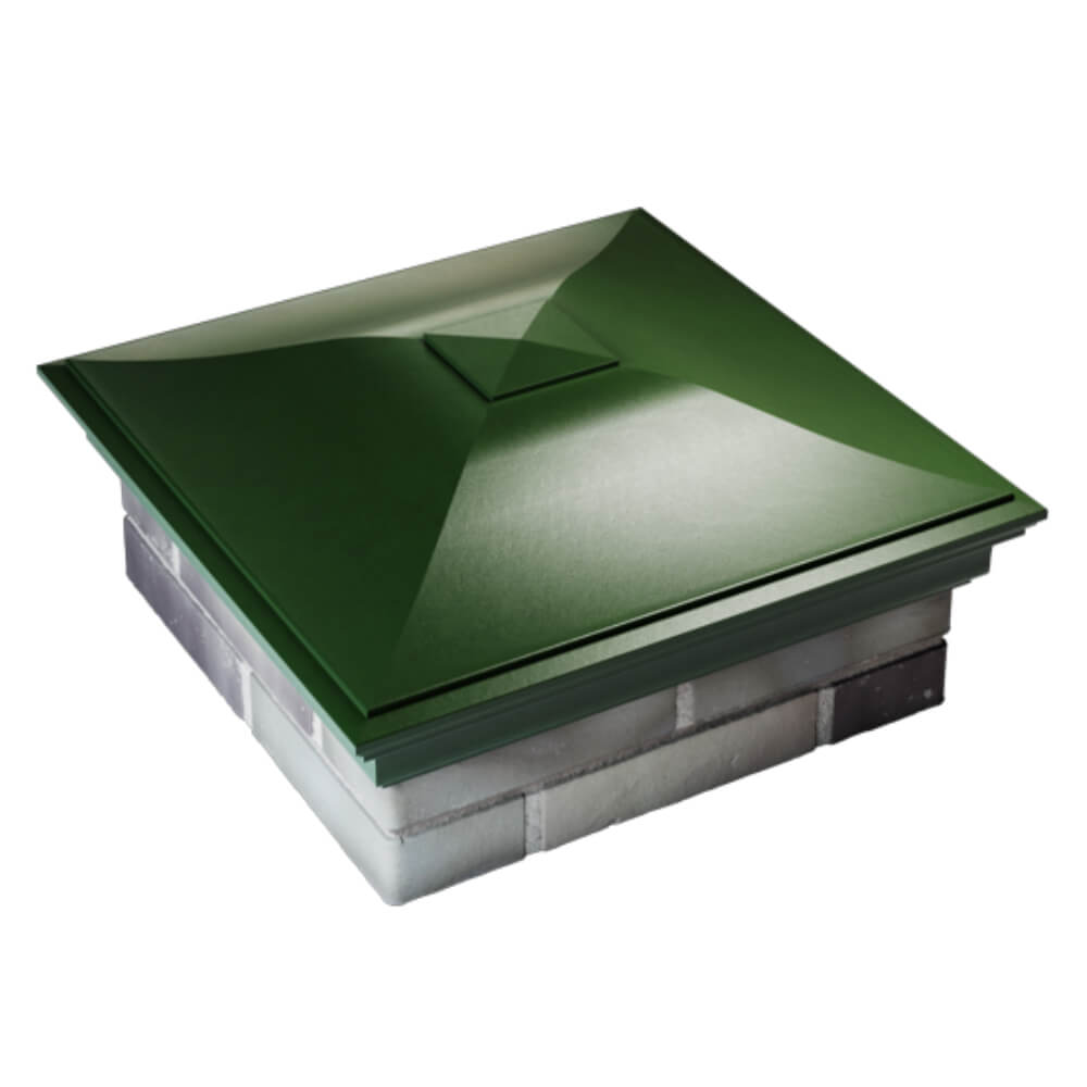 Колпак Zking Монблан Зеленый на столб 2х2 кирпича (515х515мм) Аксай фото