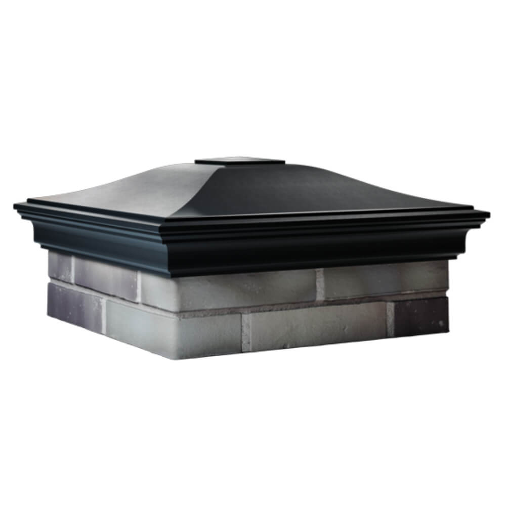 Колпак Zking Монблан Черный на столб 2х2 кирпича (515х515мм) в Аксае фото