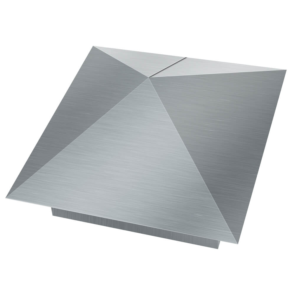 Колпак металлический 380х380мм оцинкованный заборный Аксай фото