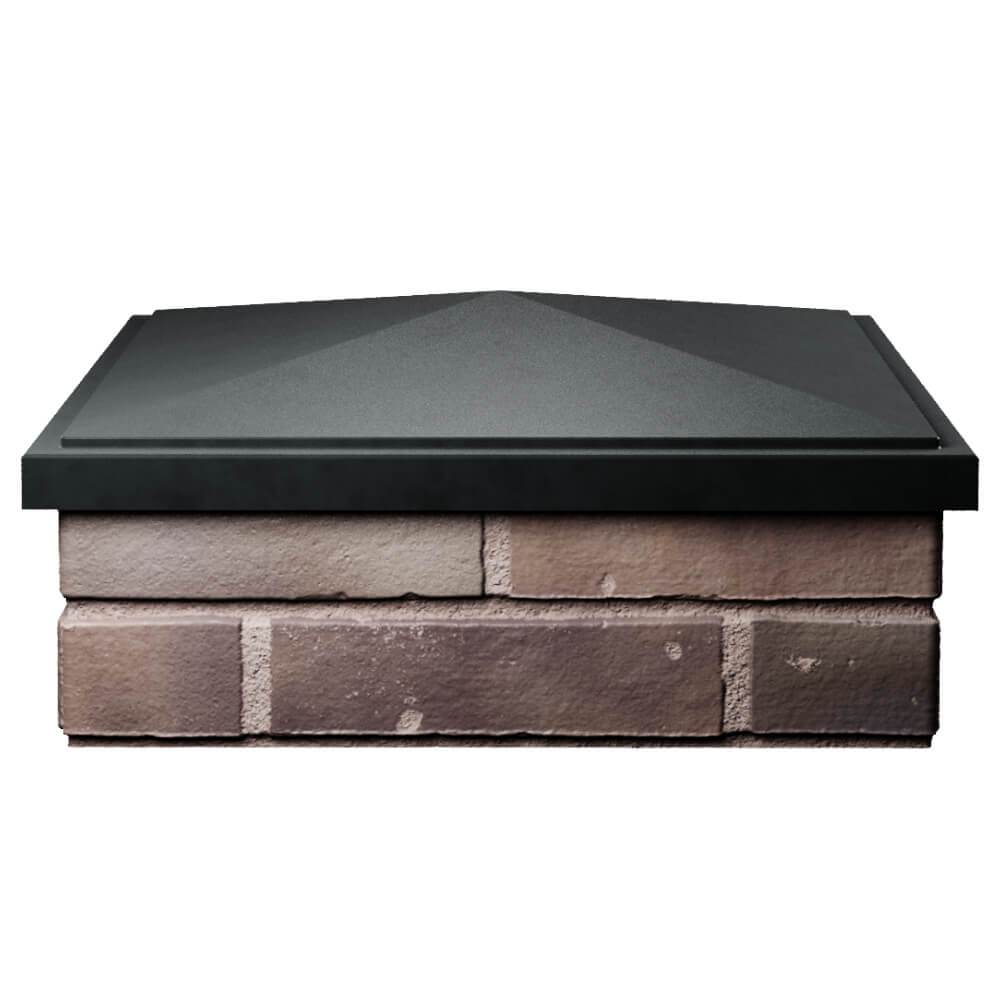 Колпак Zking БонаМоно Черный на столб 2х2 кирпича (515х515, 530х530мм) Аксай фото