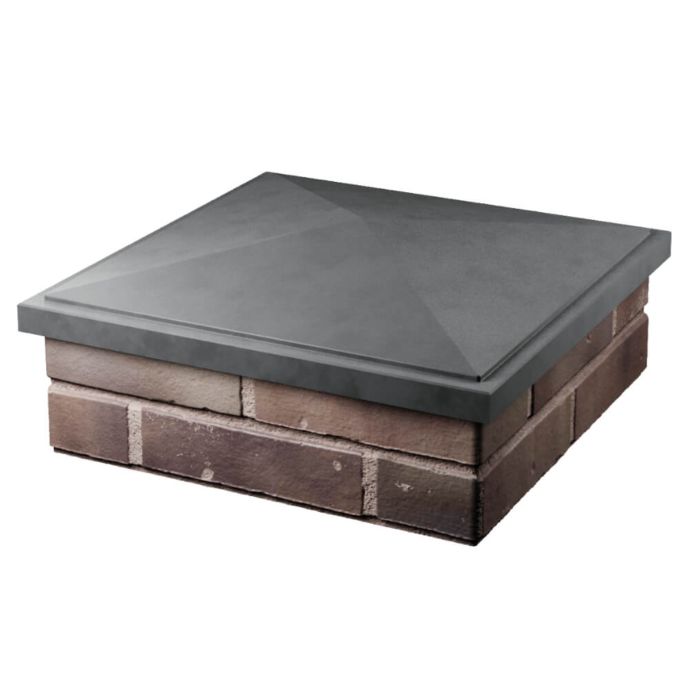 Колпак Zking БонаМоно Серый на столб 2х2 кирпича (515х515, 530х530мм) в Аксае фото