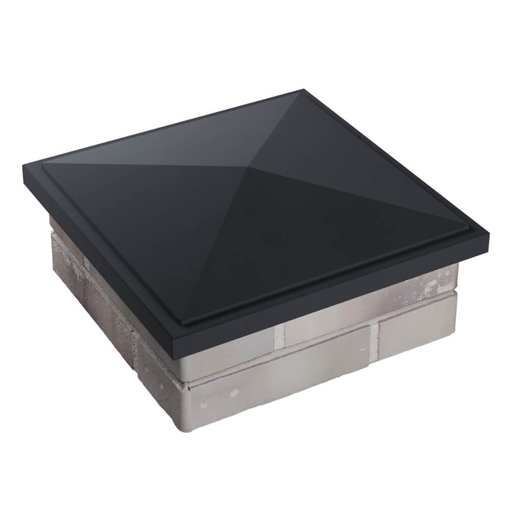 Колпак Zking БонаМоно Серый на столб 1.5х1.5 кирпича (385х385, 400х400мм) в Аксае фото