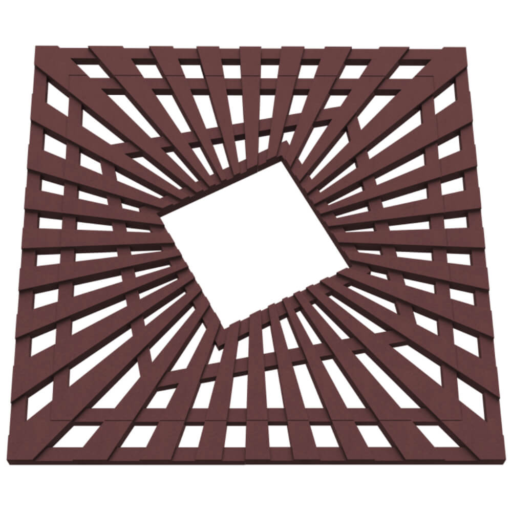 Приствольная решетка для дерева ZKING ATMOSPHERE 1.2х1.2м Коричневая в Аксае фото