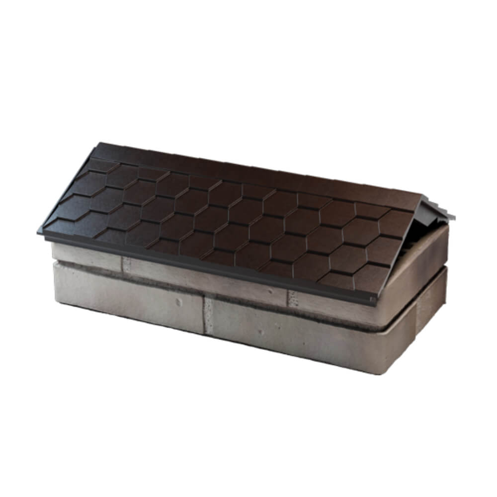 Парапет Zking Эверест Коричневый с посадкой на 1 кирпич (200/225/255мм) в Аксае фото