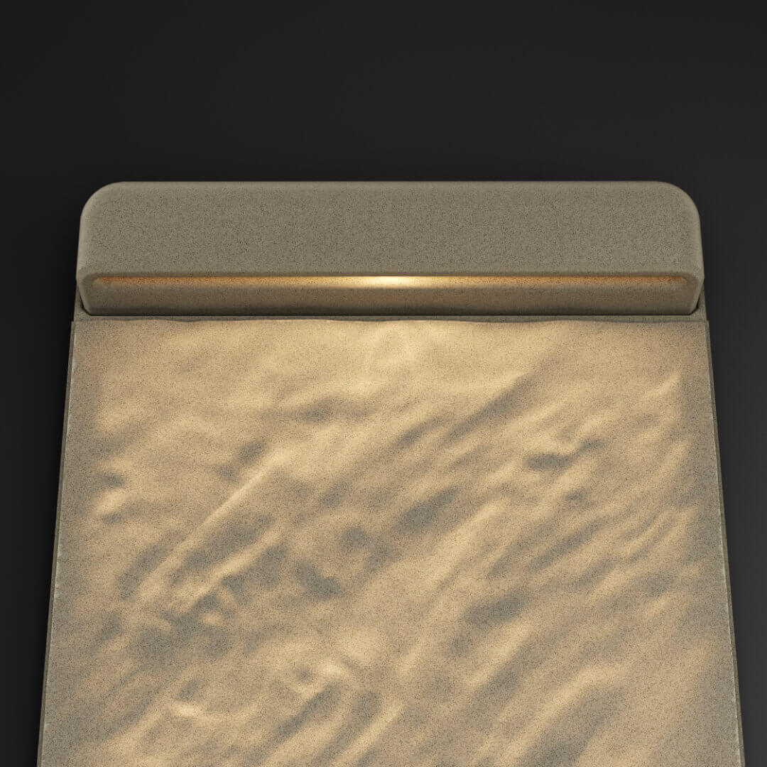 LED Светильник для шаговой плиты STONE Светлая Галька 330х75х98мм в Аксае фото