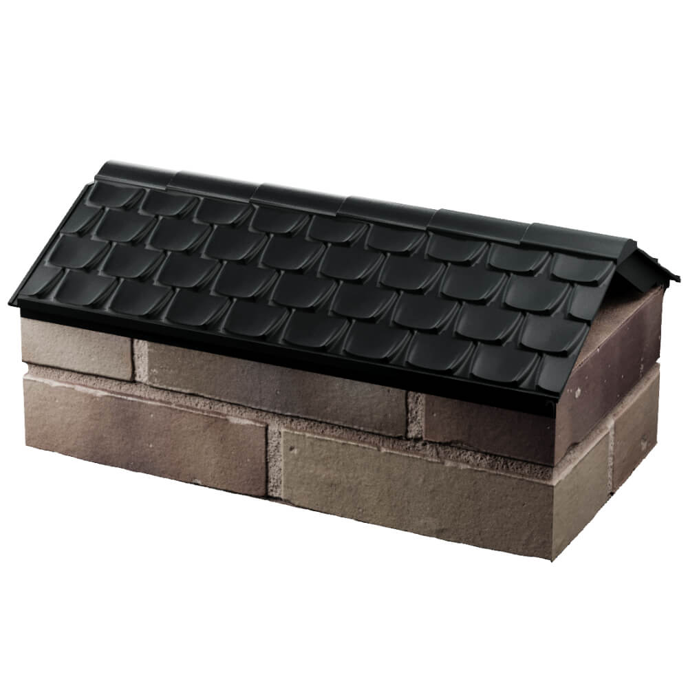 Парапет Zking Эльбрус Черный с посадкой на 1 кирпич (255мм) в Аксае фото