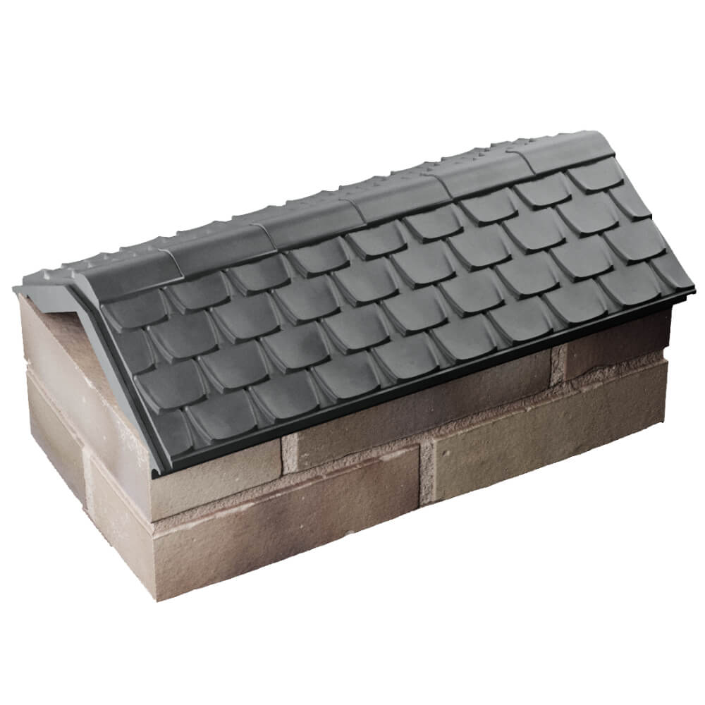 Парапет Zking Эльбрус Серый с посадкой на 1 кирпич (255мм) в Аксае фото