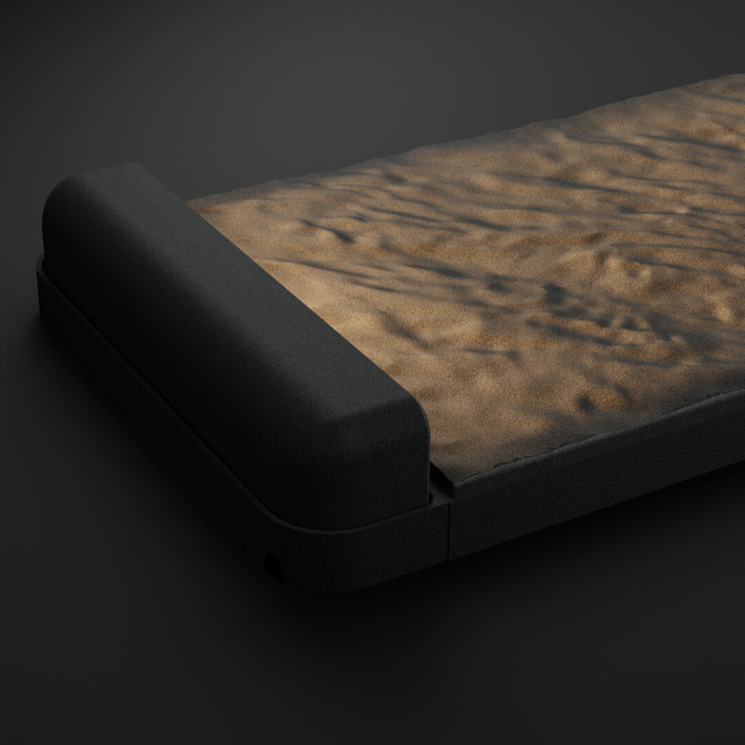 LED Светильник для шаговой плиты STONE Графитовый Серый 330х75х98мм в Аксае фото