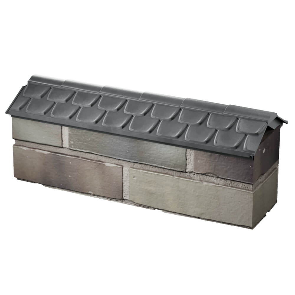 Парапет Zking Эльбрус Серый с посадкой на 0.5 кирпича (130мм) в Аксае фото