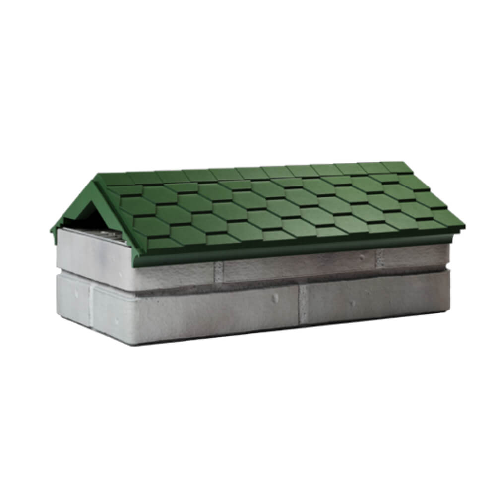 Парапет Zking Эверест Зеленый с посадкой на 1 кирпич (200/225/255мм) Аксай фото