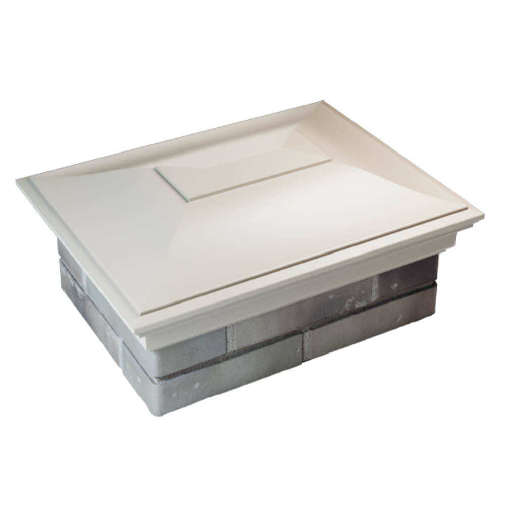 Колпак Zking Монблан Бежевый на столб 2х1.5 кирпича (515х385мм) Аксай фото