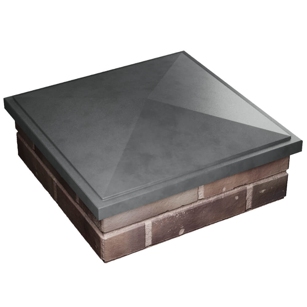 Колпак Zking БонаМоно Серый на столб 2х2 кирпича (515х515, 530х530мм) в Аксае фото