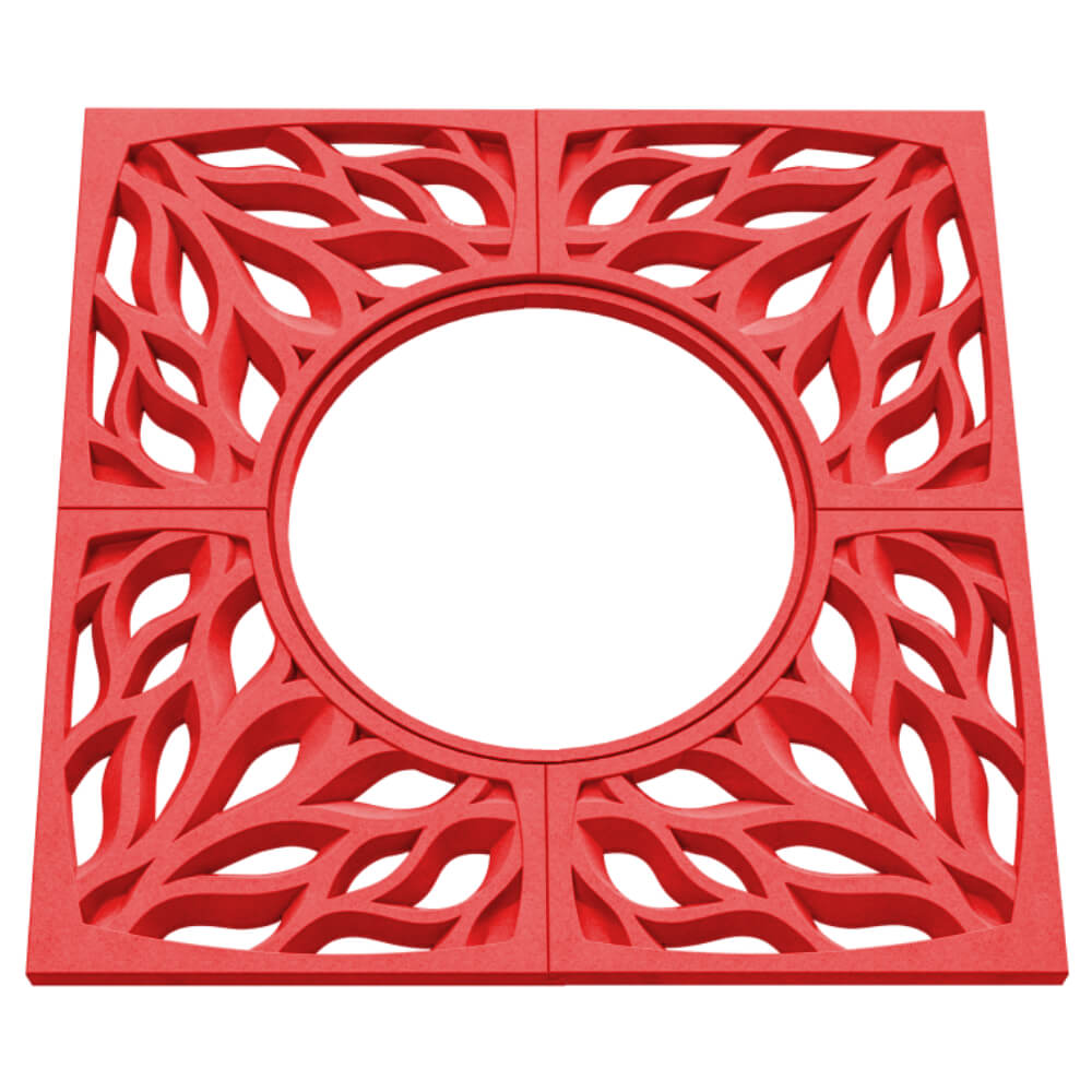 Приствольная решетка для дерева ZKING CRUST 1.2х1.2м Красная в Аксае фото