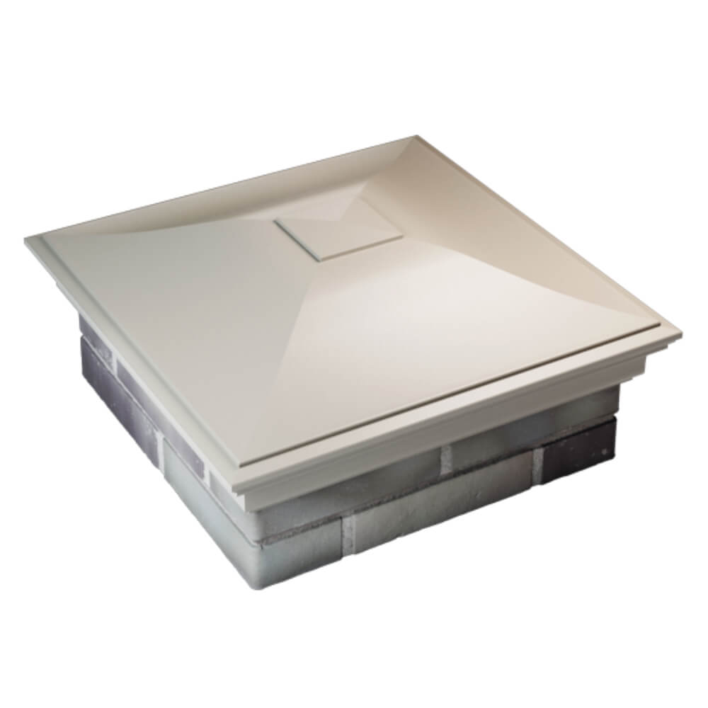 Колпак Zking Монблан Бежевый на столб 2х2 кирпича (515х515мм) Аксай фото