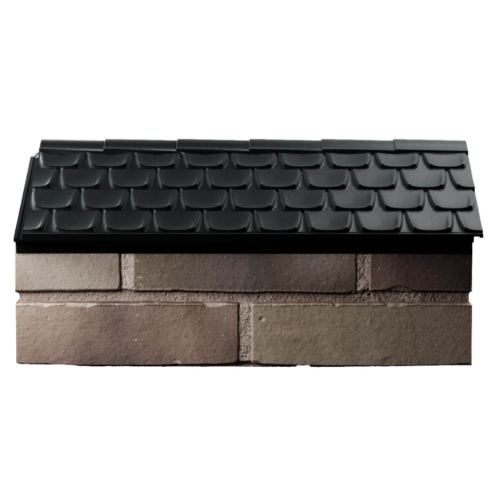 Парапет Zking Эльбрус Черный с посадкой на 1 кирпич (255мм) в Аксае фото