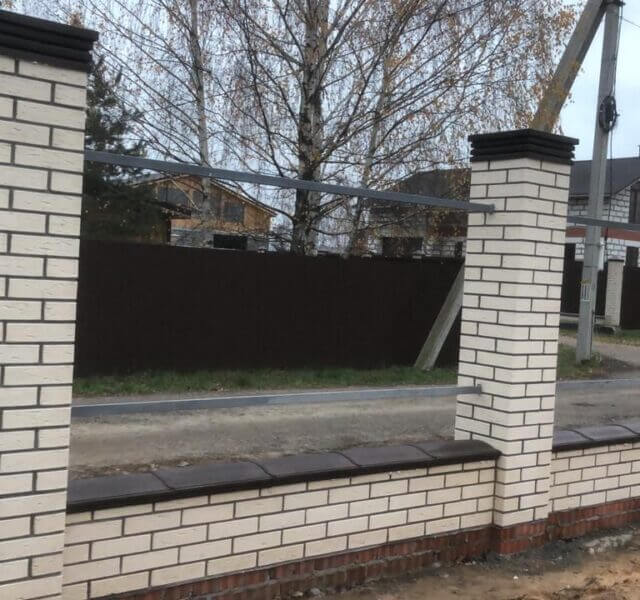 Колпак Zking Бона ХайТек Коричневый на столб 1.5х1.5 кирпича (385х385мм) в Аксае фото