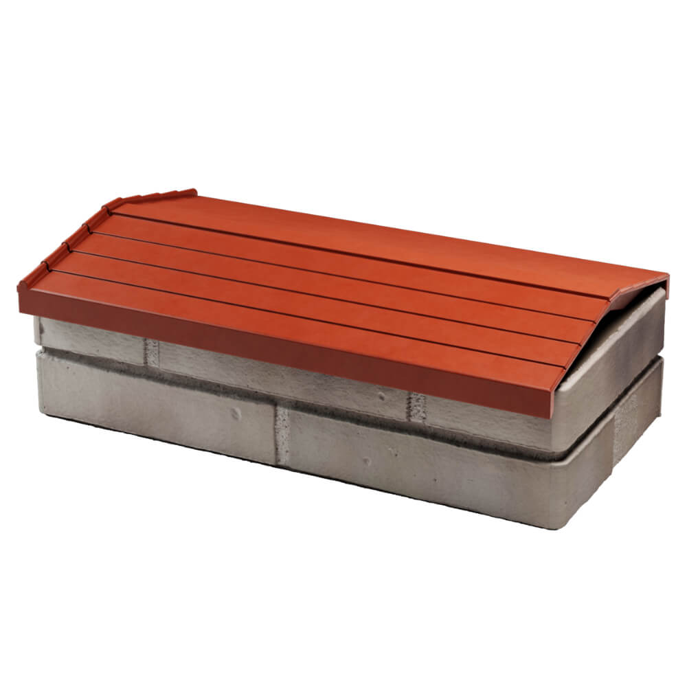 Парапет Zking Бона ХайТек Красный с посадкой на 1 кирпич (200/225/255мм) в Аксае фото