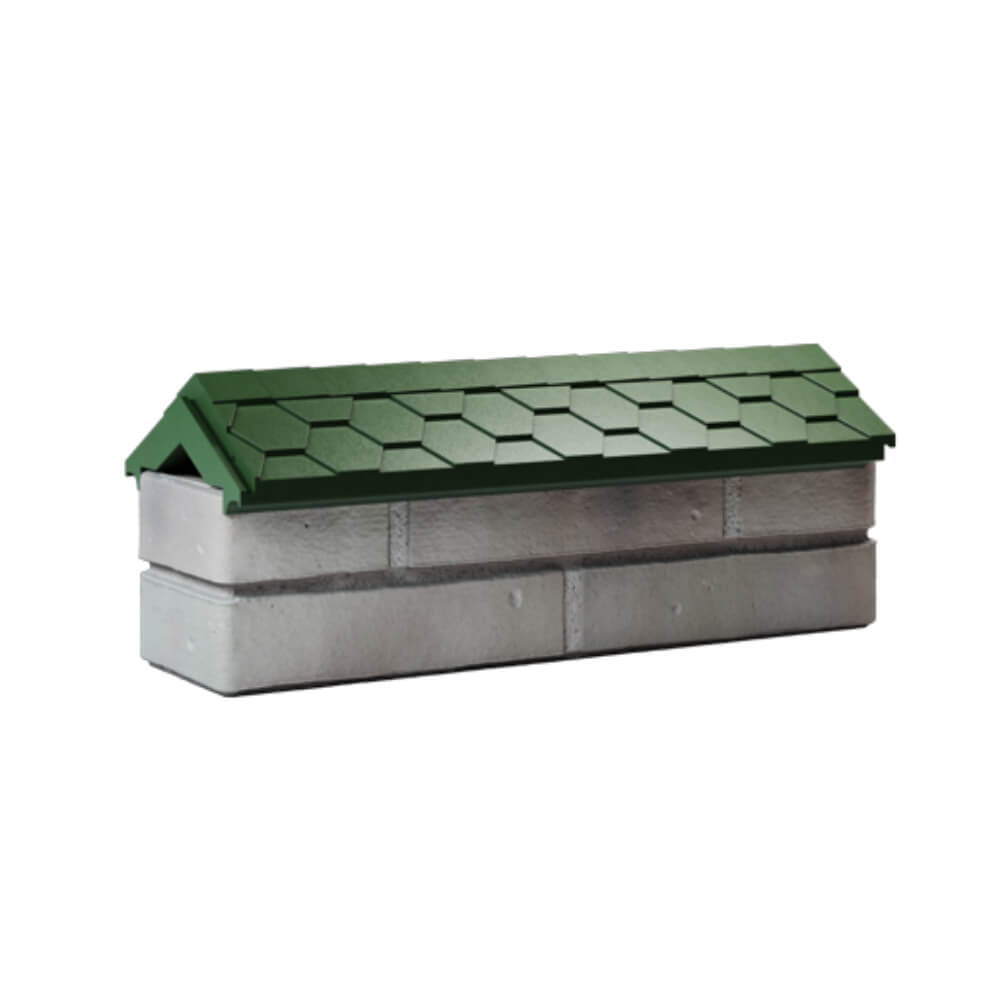 Парапет Zking Эверест Зеленый с посадкой на 0.5 кирпича (130мм) Аксай фото