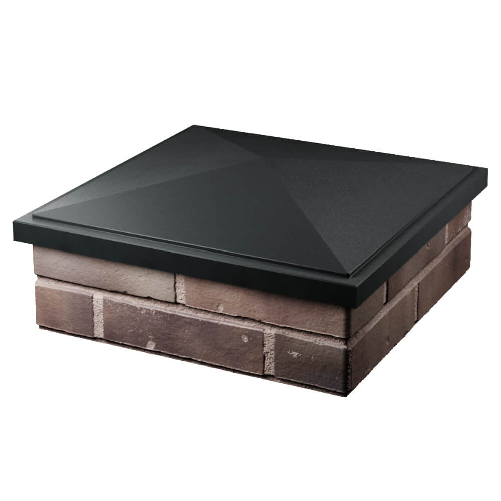 Колпак Zking БонаМоно Черный на столб 2х2 кирпича (515х515, 530х530мм) в Аксае фото