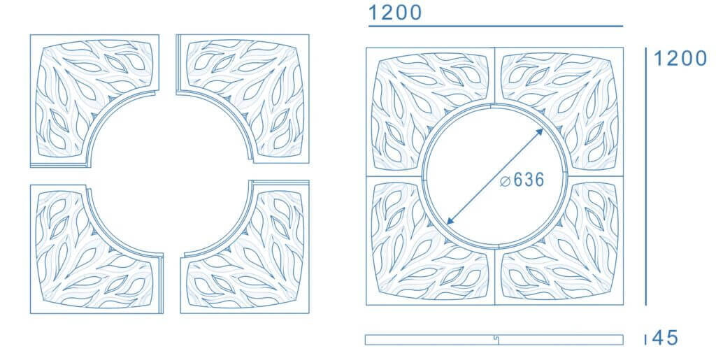 Приствольная решетка для дерева ZKING CRUST 1.2х1.2м Черная в Аксае фото